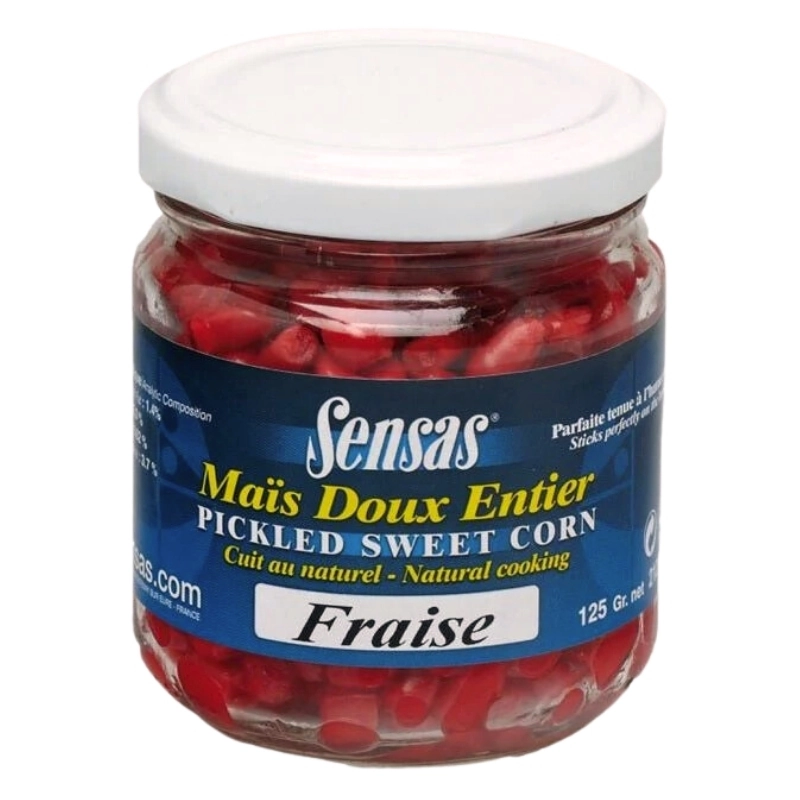 SENSAS Cooked Soft Sweetcorn Straw 212ml