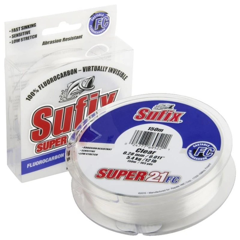 SUFIX Super 21 Fluorocarbon Cosmetic G2 0,33mm 50m Clear