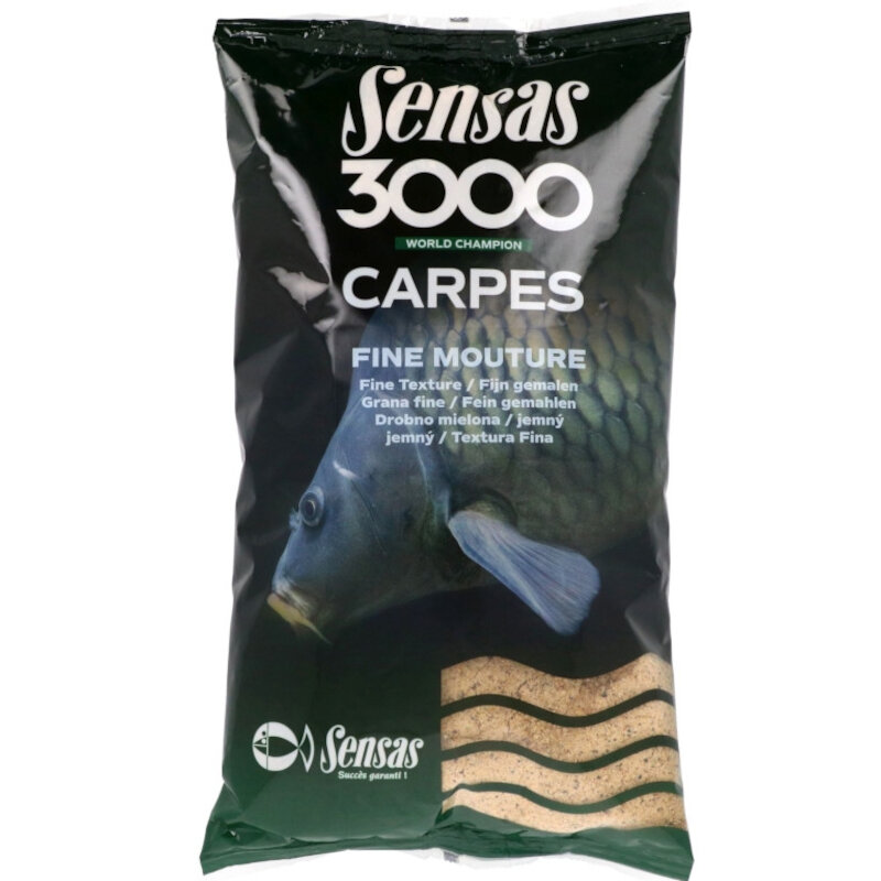 SENSAS 3000 Groundbait Carp Fine Particles 1Kg