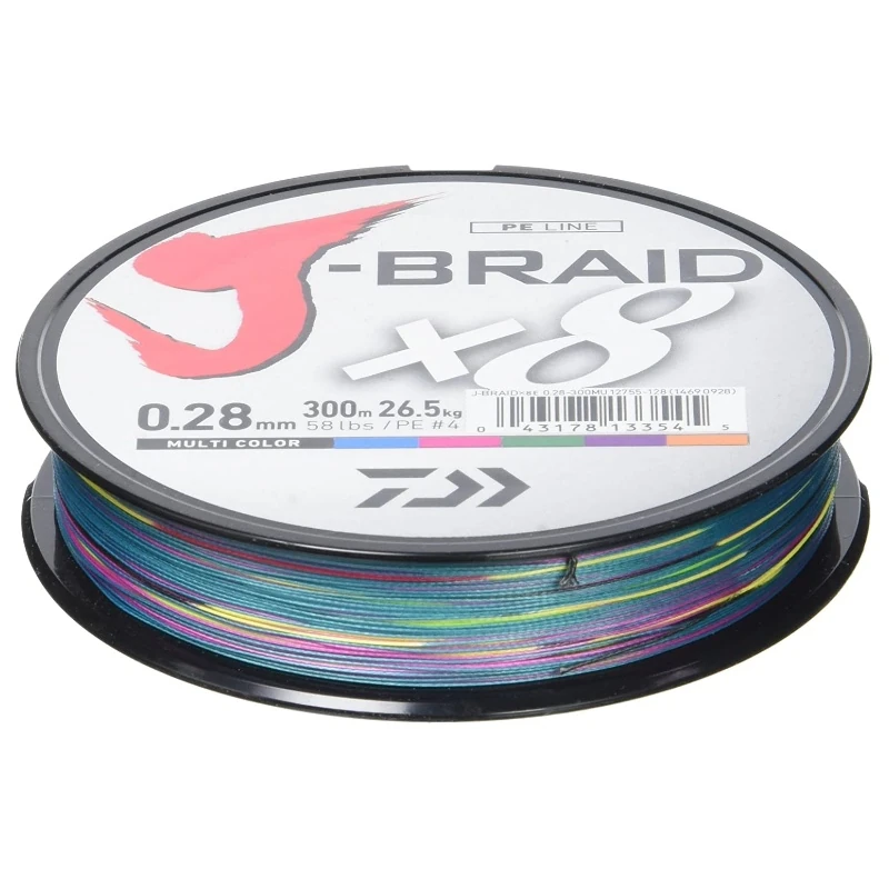 DAIWA J-Braid X8 0,16mm 300m Multicolor