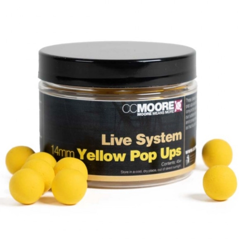 CC MOORE Live System Yellow Pop Ups 14mm