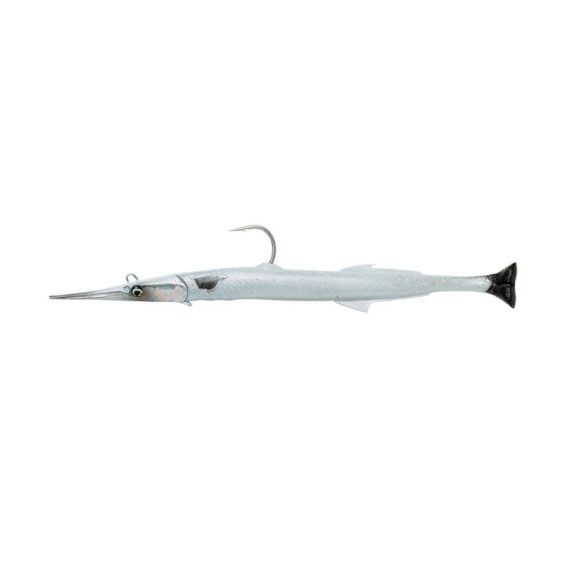 SAVAGE GEAR 3D Needlefish Pulsetail 2+1 23cm 55g Pearl White Silver