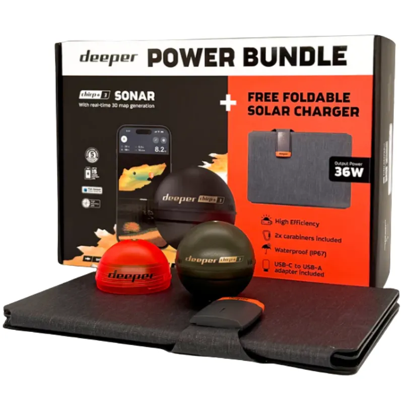 DEEPER Smart Sonar CHIRP+ 3.0 Power Bundle
