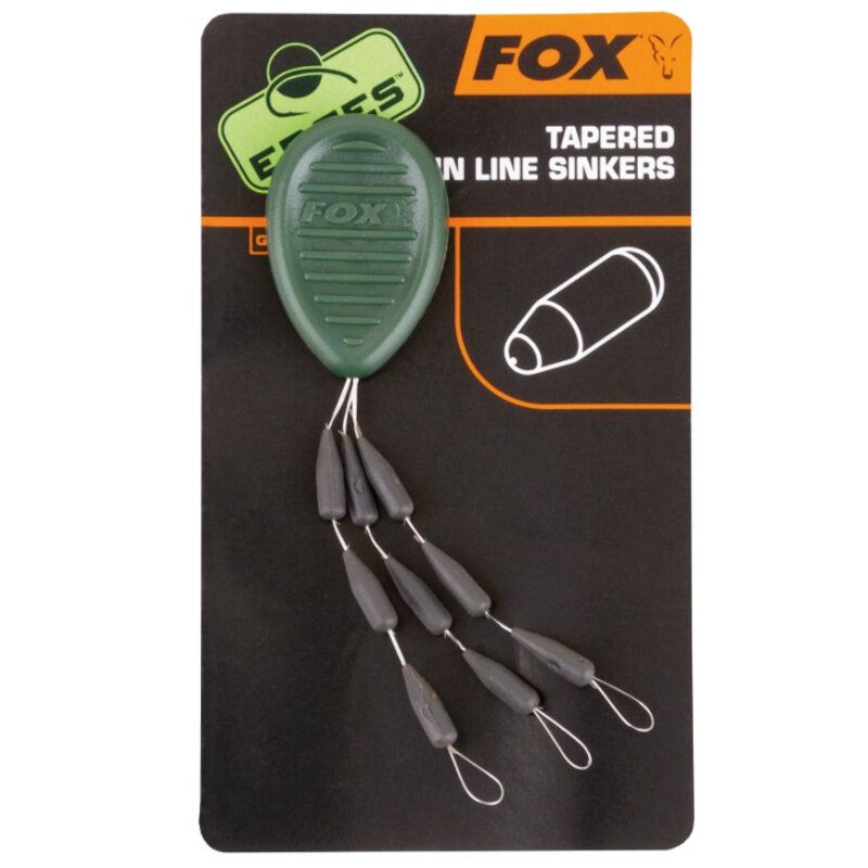 FOX Edges Tapered Mainline Sinkers x 9