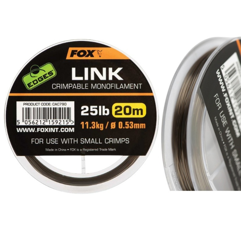FOX Edges Link Trans Khaki Mono 0,53mm 20m 25lb