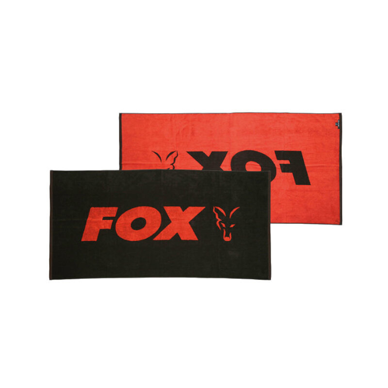 FOX Beach Towel Black / Orange