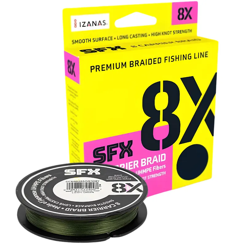 SUFIX SFX 8X Lo Vis Green