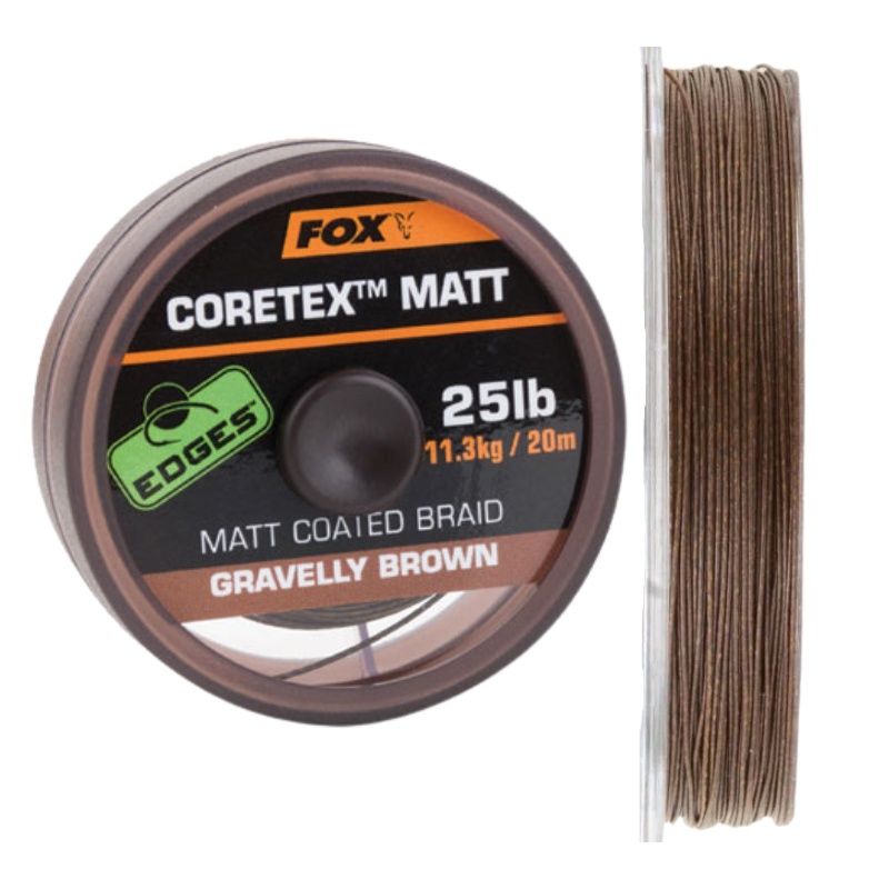 FOX Coretex Matt 20m 20lb Gravelly Brown