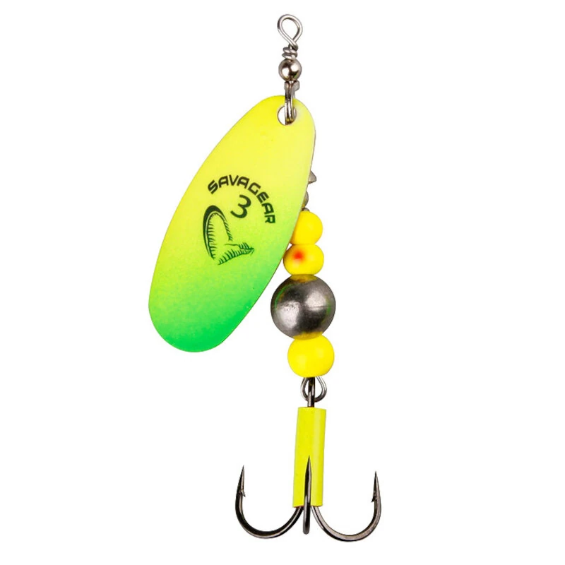 SAVAGE GEAR Caviar Spinner #3 9,5g Fluo Yellow/Chartreuse