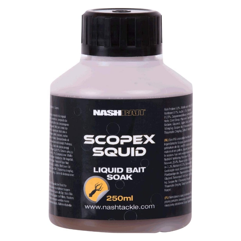 NASH Scopex Squid Bait Soak 250ml