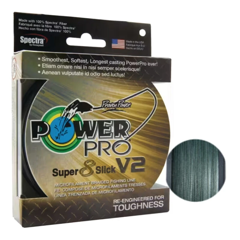 POWER PRO Super 8 Slick V2 0,15mm 135m Moss Green