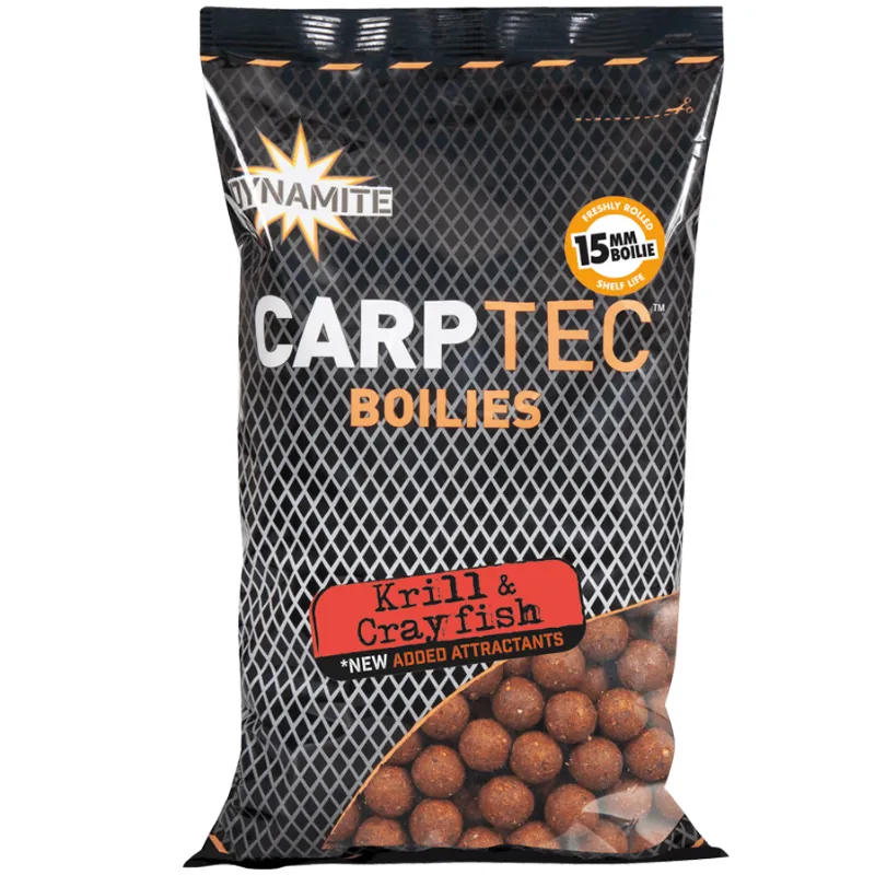 DYNAMITE BAITS Carptec Krill & Crayfish Boilies