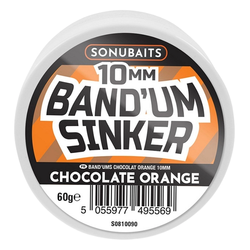 SONUBAITS Band’um Sinker Chocolate Orange 8mm
