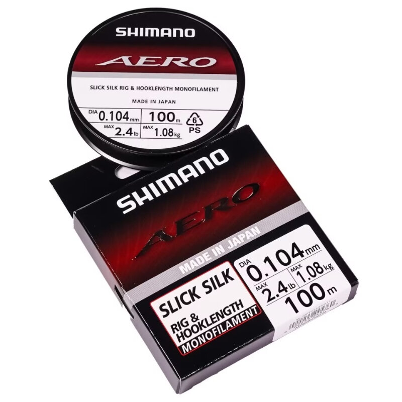 SHIMANO Aero Slick Silk Rig 0,104mm 100m Clear