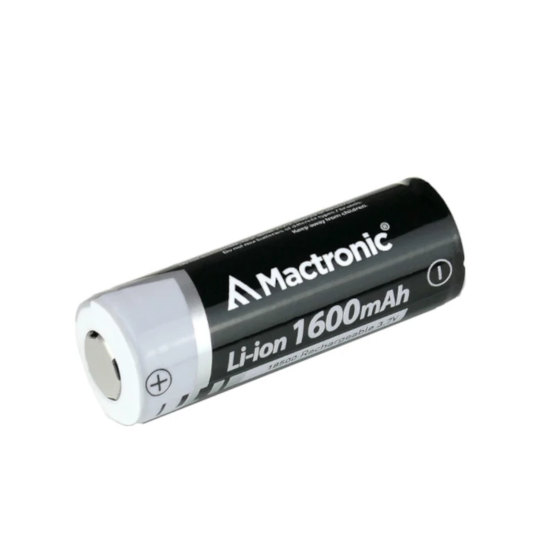 MACTRONIC Rechargeable Li-ion 18500 3,7V 1600mAh