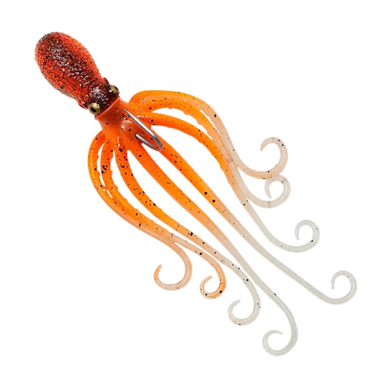 SAVAGE GEAR 3D Octopus 10cm 35g UV Orange Glow