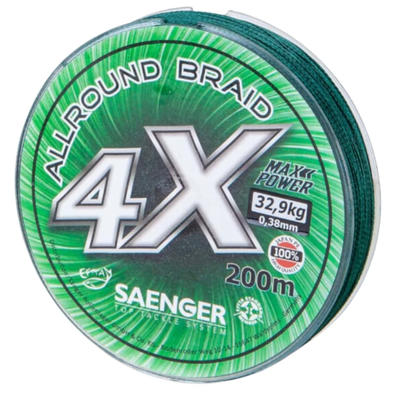 SANGER Allround Braid X4 0,23mm 200m Green