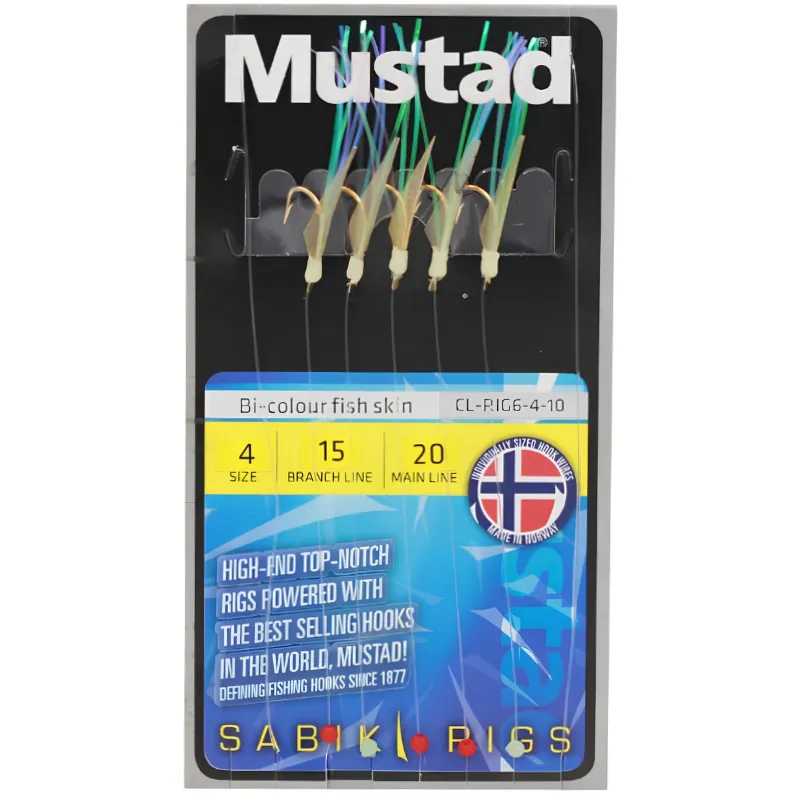 MUSTAD Sabiki Bi-Color Fish Skin