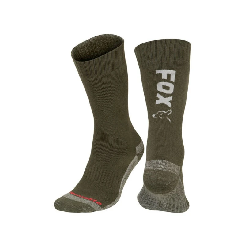 FOX Collection Green Silver Thermolite Long Sock 44-47