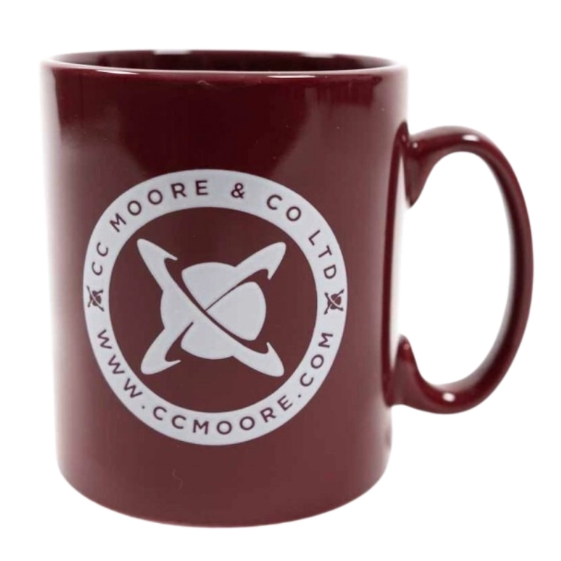 CC MOORE Burgundy Mug