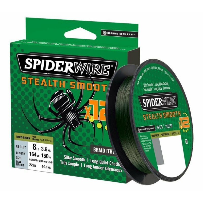 SPIDERWIRE Stealth Smooth 12 0,19mm 150m Moss Green