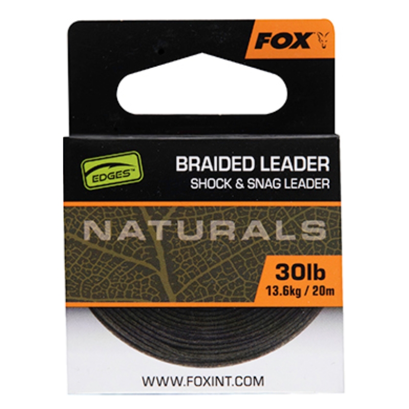 FOX Naturals Braided Leader 20m 30lb