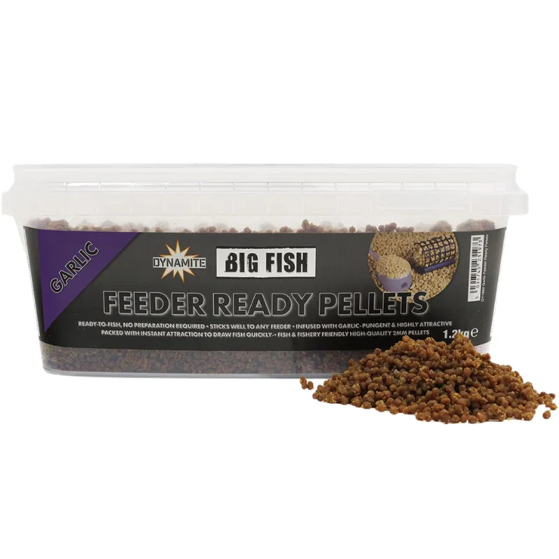 DYNAMITE BAITS Big Fish Feeder Ready Pellets Garlic