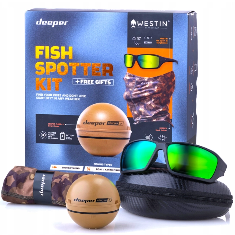 DEEPER Smart Sonar CHIRP+ 2.0 Fish Spotter Kit