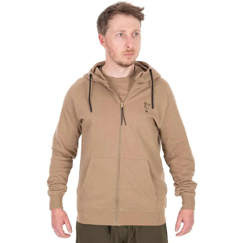 FOX Collection LW Zip Hoody Tan Ltd
