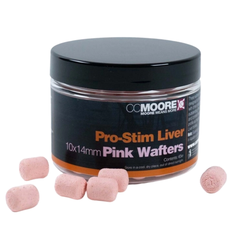 CC MOORE Pro-Stim Liver Pink Dumbell Wafters 10x14mm