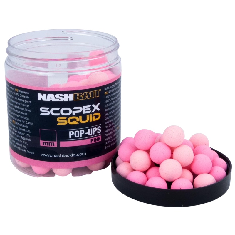 NASH Scopex Squid Pop Ups Pink 12mm 75g