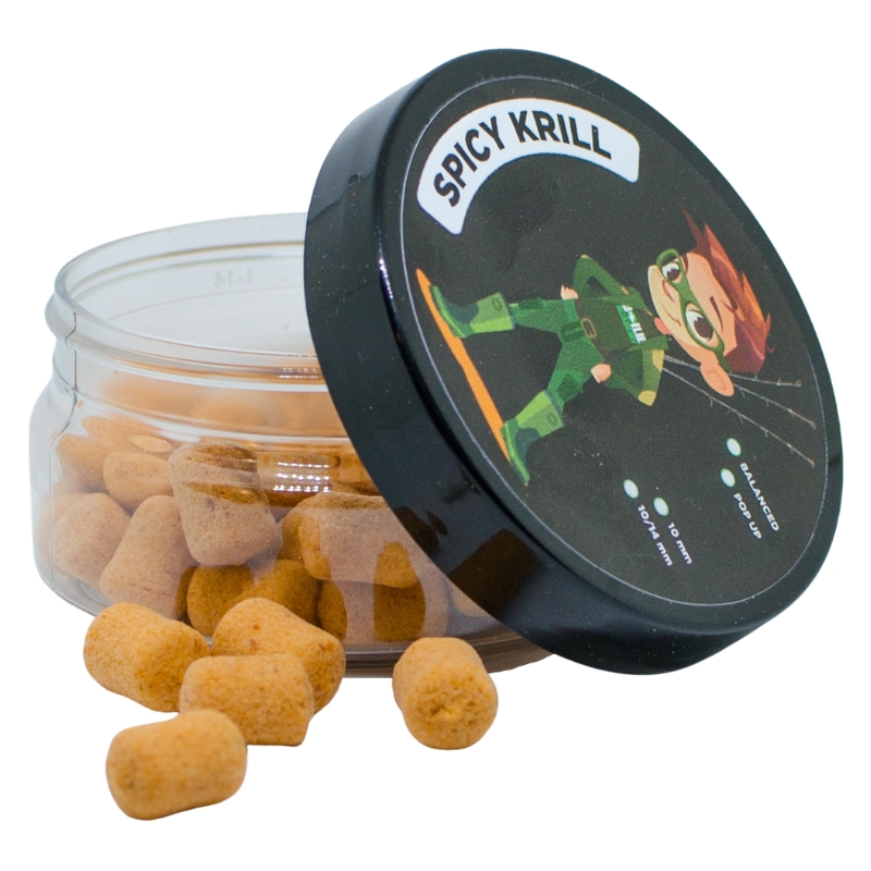 BOILIE ACADEMY Spicy Krill Pop Up 10/14mm