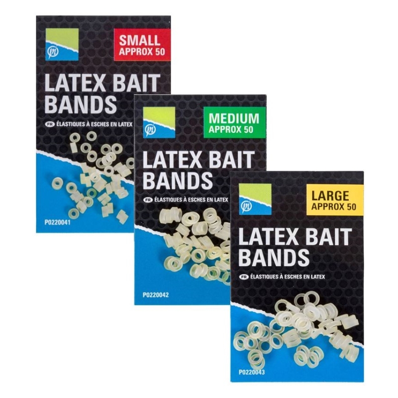 PRESTON Latex Bait Bands Large