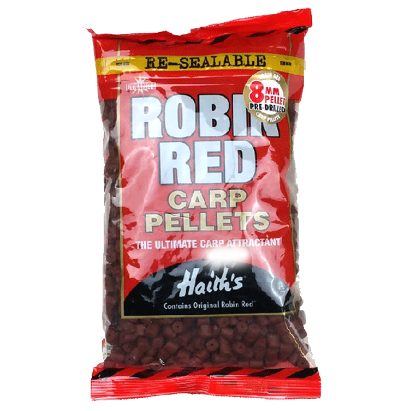 DYNAMITE BAITS Robin Red Carp Pellets Pre-Drilled 12mm 900g