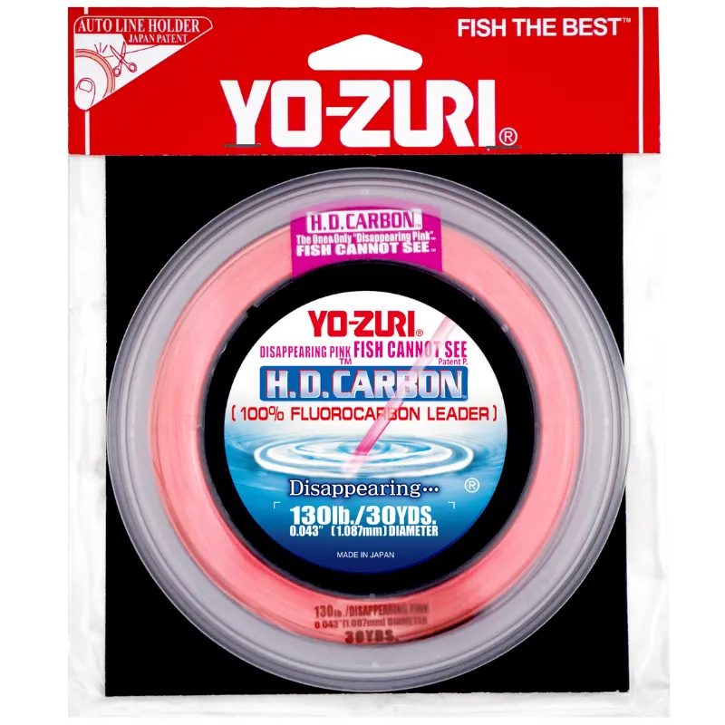 YO ZURI H.D. Fluorocarbon Leader Pink