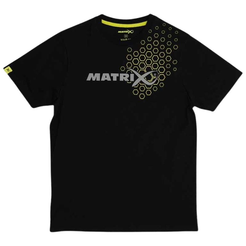 MATRIX Hex Print T-Shirt Black