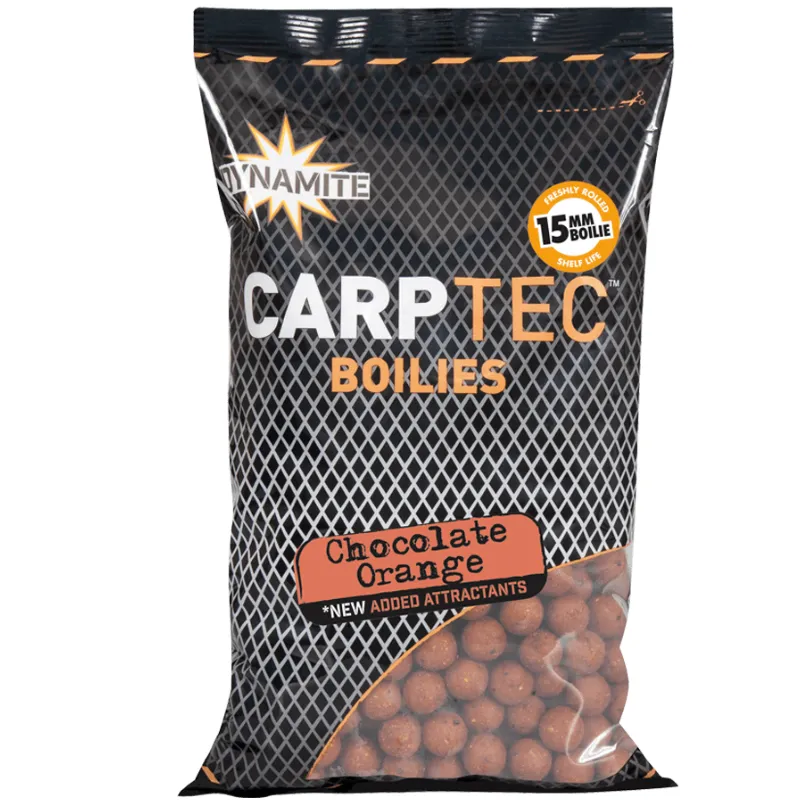 DYNAMITE BAITS Carptec Chocolate Orange Boilies