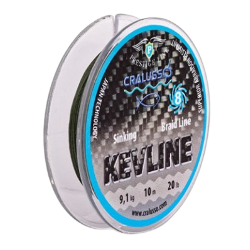 CRALUSSO Kevline Braided Hooklength Line Sinking 10m 20lb
