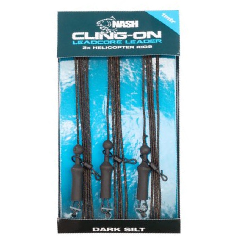 NASH Cling-On Leadcore Helicopter Leader Silt 1m