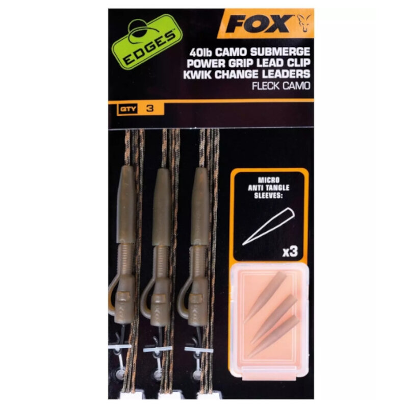 FOX Edges Camo Submerge Power Grip Lead Clip Kwik Change Ki 40Lb