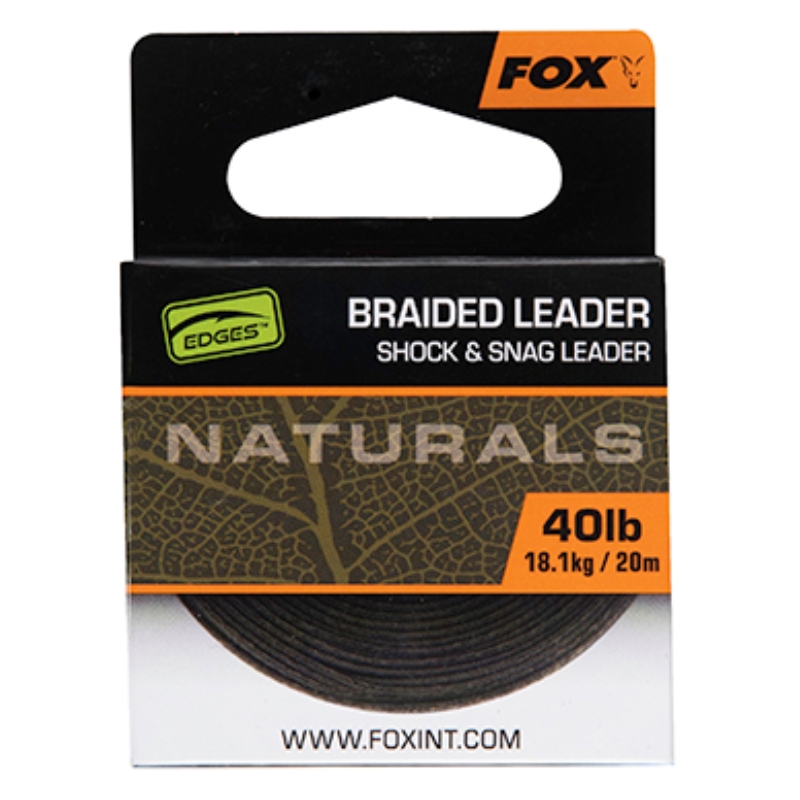 FOX Naturals Braided Leader 20m 40lb
