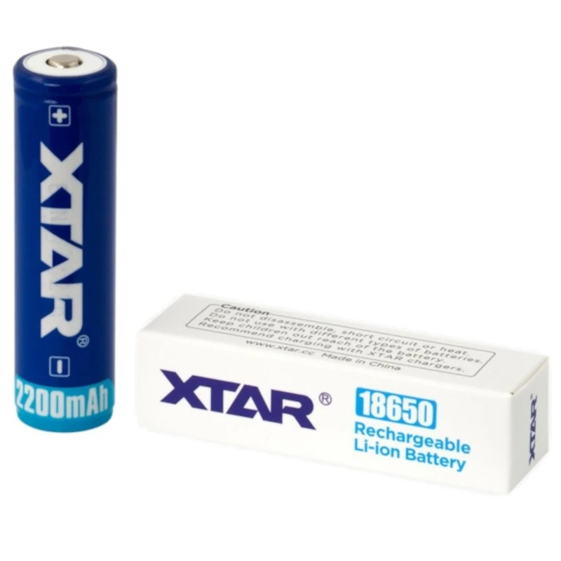 XTAR Rechargeable Li-ion 18650 3,7V 2600mAh