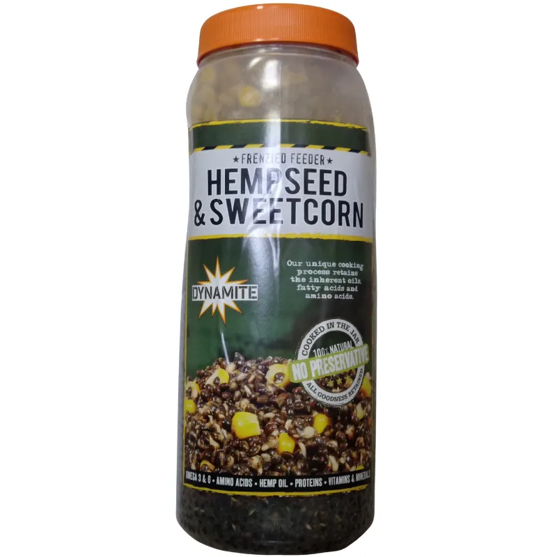 DYNAMITE BAITS Frenzied Hempseed & Sweetcorn Jar 2,5L