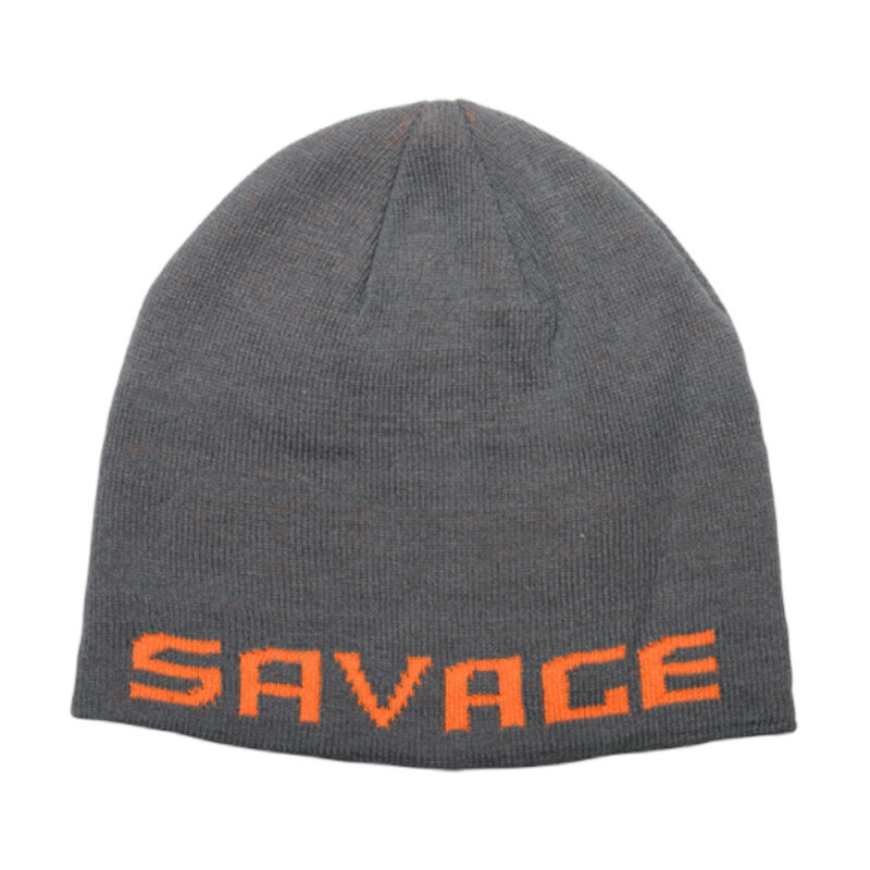 SAVAGE GEAR Logo Beanie Rock Grey/Orange