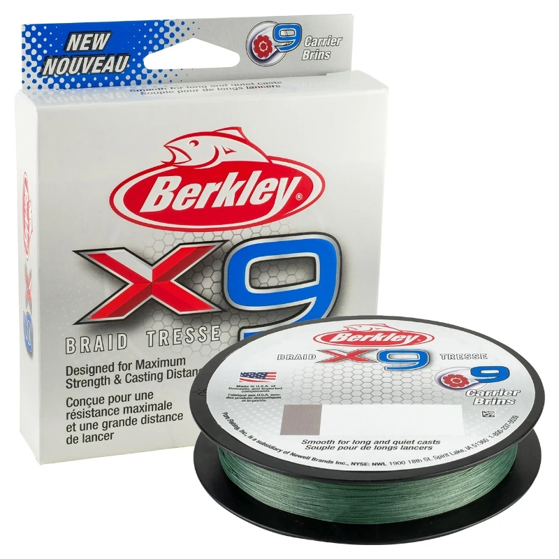 BERKLEY X9 Braid 0,14mm 300m Low Vis Green
