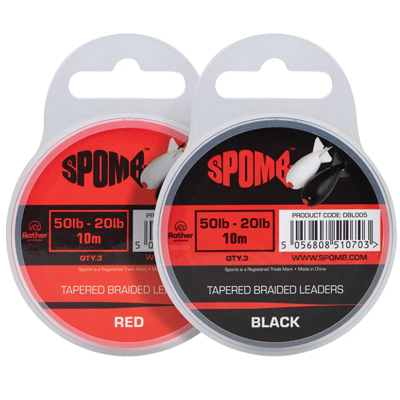 SPOMB Tapered Braided Leaders