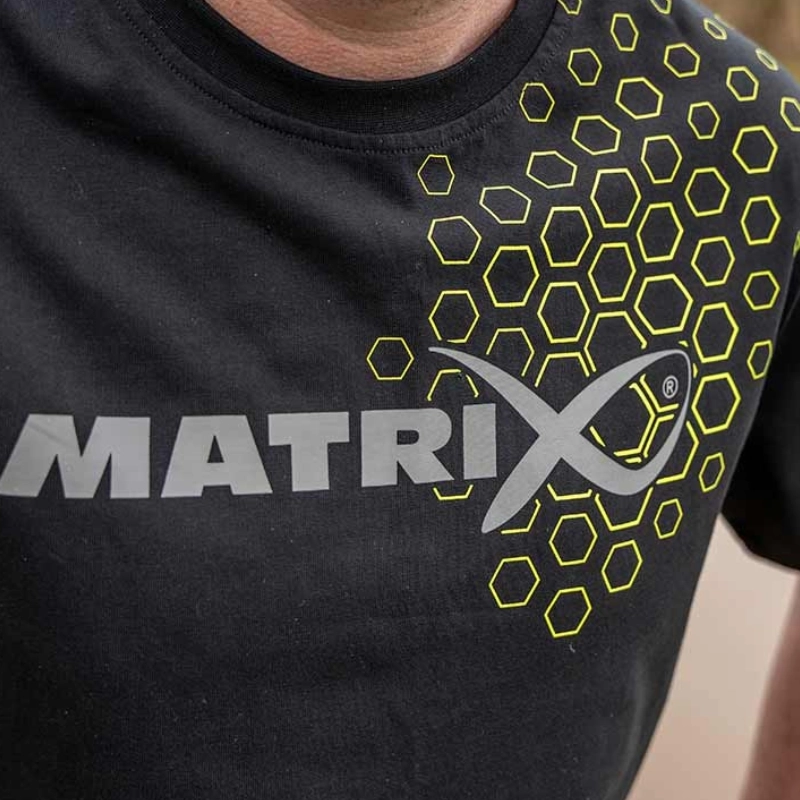 MATRIX Hex Print T-Shirt Black XXXL