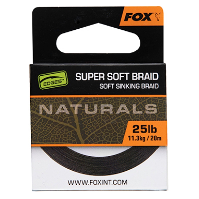FOX Naturals Soft Braid Hooklength 20m 25lb