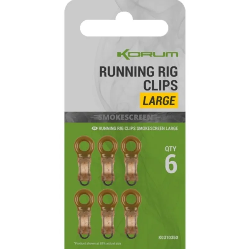 KORUM Smokescreen Running Rig Clips Large