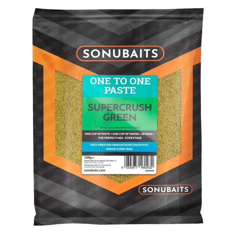 SONUBAITS One To One Paste Supercrush Green 500g